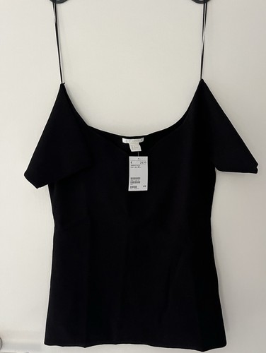 Pulli schwarz schulterfrei - pulli,