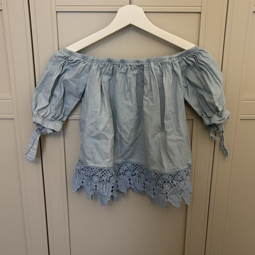 Damen bluse hellblau - bluse,