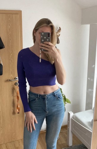 Damen one shoulder - crop, top