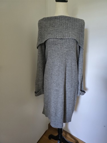 Yessica strickkleid grau - strickkleid, –
