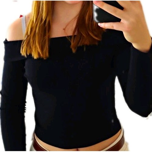 Damen top schulterfrei - top,