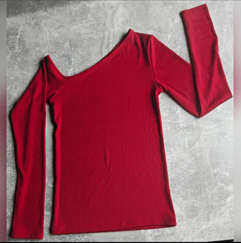 Damen shirt rot langarm - damen,