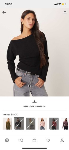 Asos schulterfrei asymmetrisch - asos,