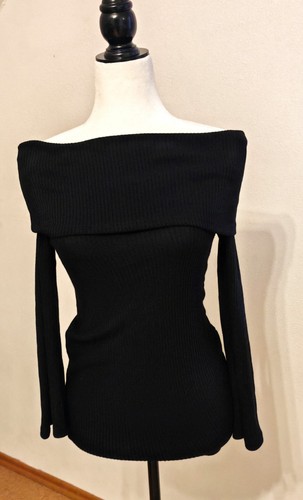 Schulterfrei strickpullover - schulterfrei,